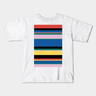 Modern Stripes Pattern Kids T-Shirt